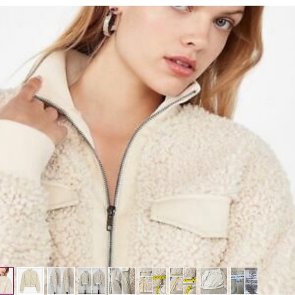 NWT Express x Negin Mirsalehi Sherpa bomber jacket - Picture 10 of 11